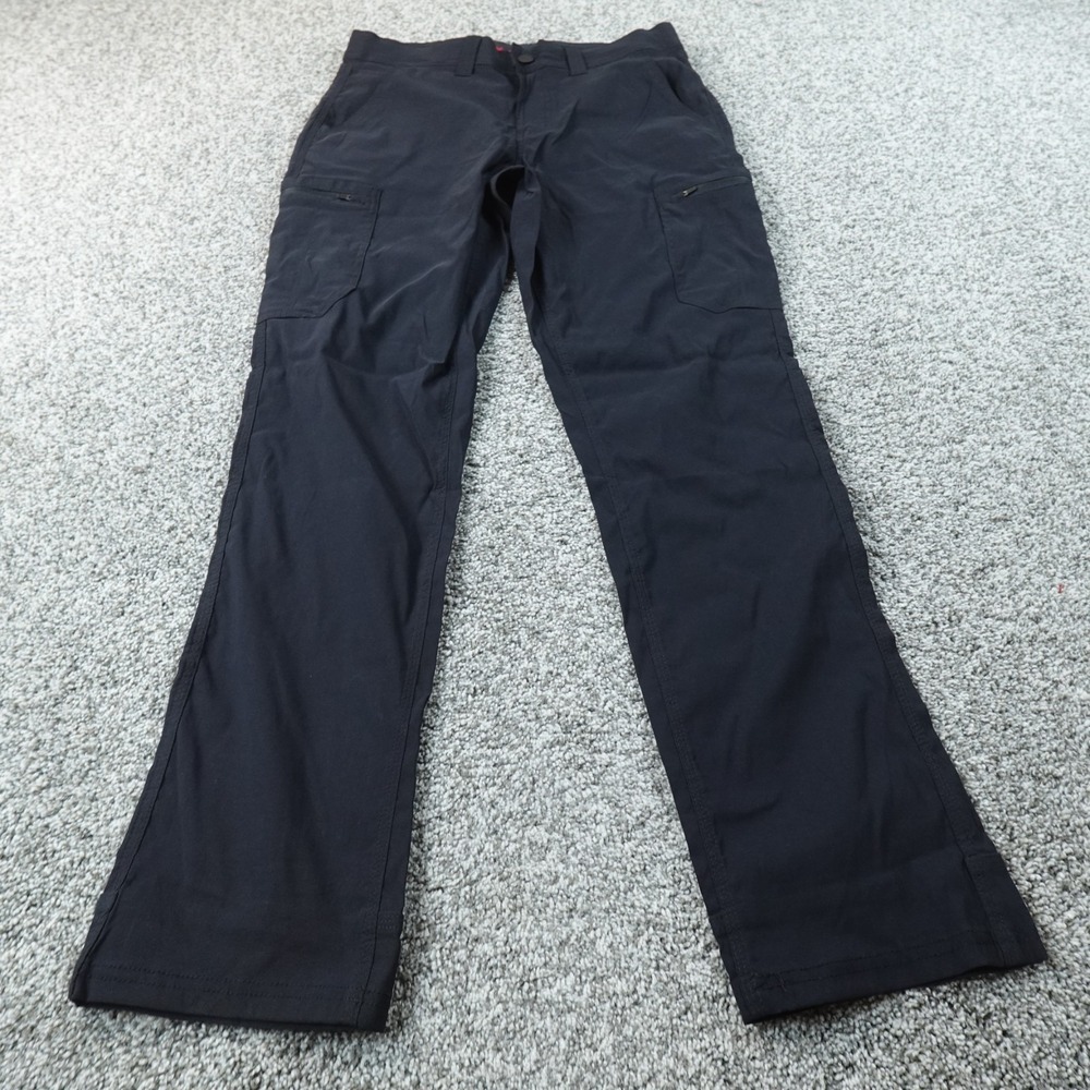 Wrangler Pants Mens 32X32 Blue Cargo Work Performance Stretch Outdoor Hiking